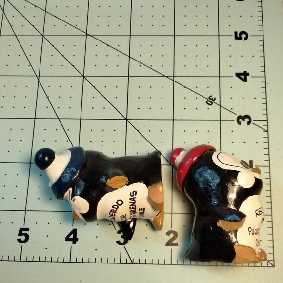 Penguin Figurines Punta Arenas Chile Souvenir  VTG Shabby Distressed  Lot 2 - Picture 6 of 9